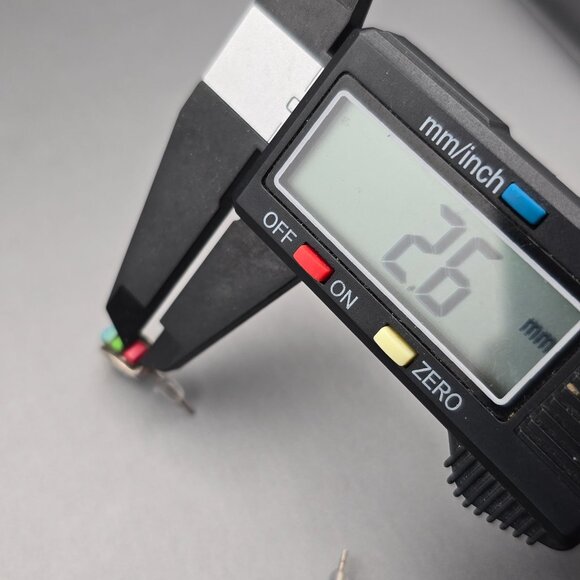 VTG Sterling Silver Multi Gemstone Earrings 5/8"x1/4" Filigree Accents Signed HS - Picture 8 of 9